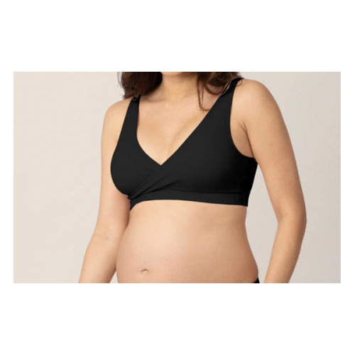 Sublime® Adjustable Crossover Nursing & Lounge Bra | Black – Bonsie Skin to Skin Babywear