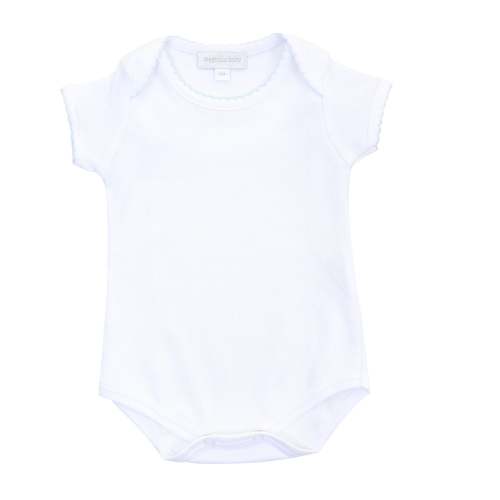 Essentials Bodysuit with Blue Trim