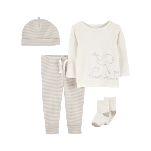 Baby 4-Piece Elephant Outfit Set (3 or 6M)