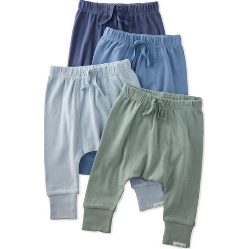 Jordan Assorted 4-Pack Organic Cotton Joggers, 0-3M