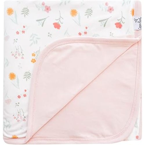 Copper Pearl Three-Layer Baby Blanket: Soft Baby Quilts for Boys and Girls | Breathable, Cozy, Toddler Blanket | Baby Quilt for Newborns | 46x46 Premium Polyester/Rayon | Mabel