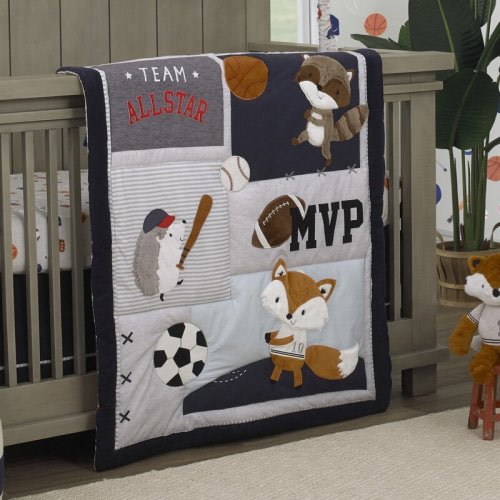 Zoomie Kids Avers Team All Star 4 Piece Crib Bedding Set | Wayfair