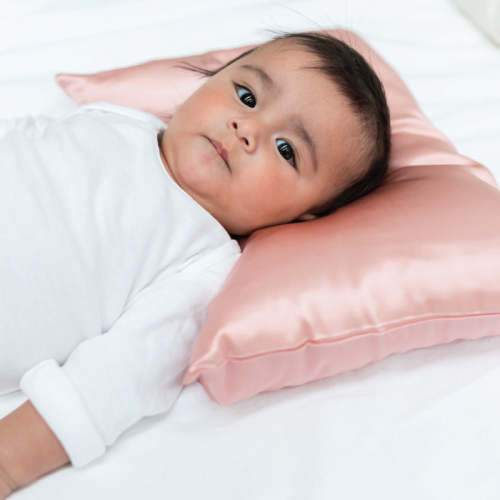 Silk Toddler Pillow - Color Fawn Terrazzo