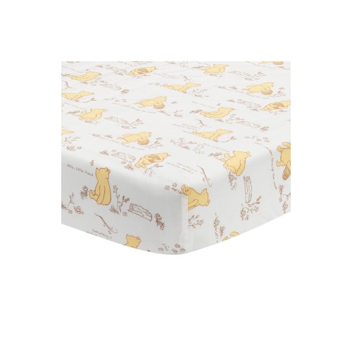 Disney Baby Storytime Pooh 100% Cotton Fitted Crib Sheet