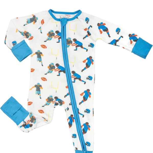 LollyBanks Baby Pajamas, Long Sleeve Baby Romper with 2-Way Zipper, 95% Viscose from Bamboo and 5% Spandex, Infant Sleepers