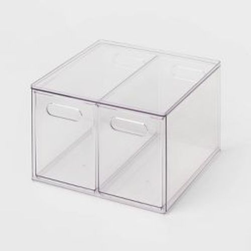 All Purpose 2 Drawer Storage Clear - Brightroom™