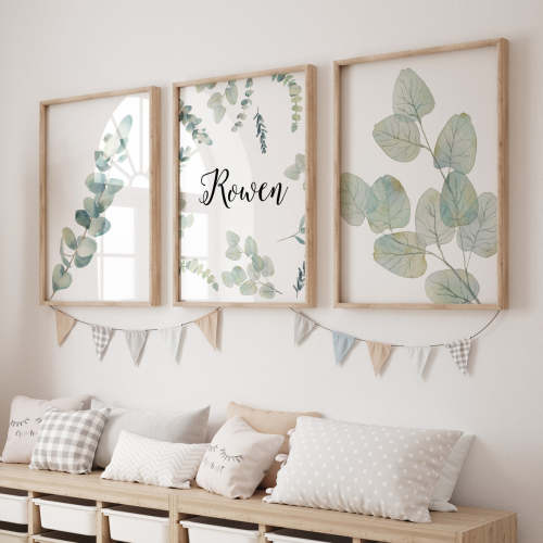 Going Green Personalized Nursery Art