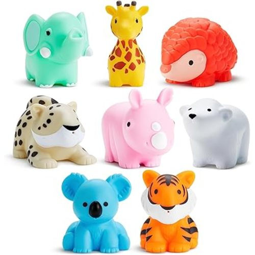 Munchkin® Wild™ Animal Baby and Toddler Bath Toy Squirts, 8 Pack