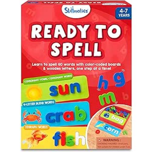 Amazon.com: Skillmatics Preschool Learning Activity - Ready to Spell, Stage-Based Learning to Improve Vocabulary & Spelling, Educational Toy, Gifts for Boys & Girls Ages 4, 5, 6, 7 : Toys & Games