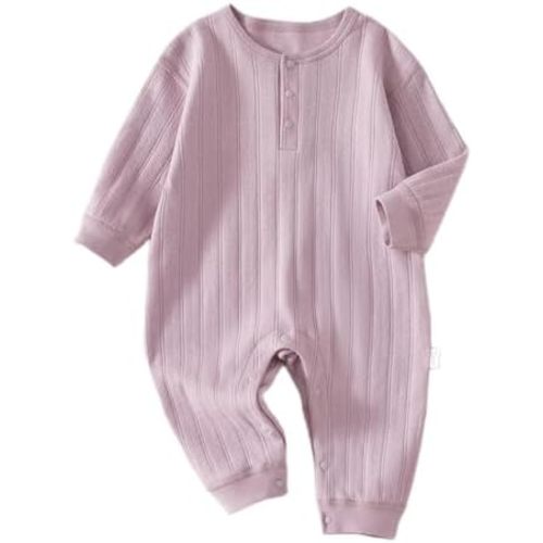 Unisex Newborn Baby Jumpsuit 100% Cotton Long Sleeve Outfit Soft Comfortable Baby Clothes for Boys and Girls