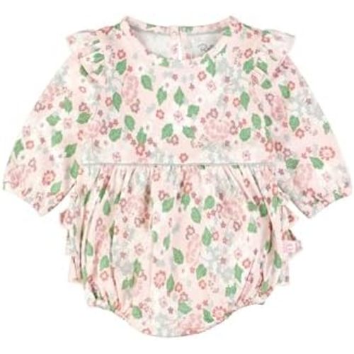 RuffleButts® Baby/Toddler Girls Long Sleeve Bubble Rompers