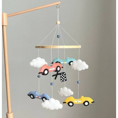 Retro Racing Cars Baby Mobiles Vintage Cars Nursery Mobile Retro Cars Nursery Decor Baby Boy Mobile Classics Car Baby Shower Gift Cot Mobile