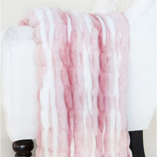Hugs Swirl Pink Plush Blanket | Minky Couture