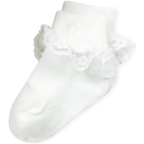 Country Kids Baby Girls Christening Sock with Lace