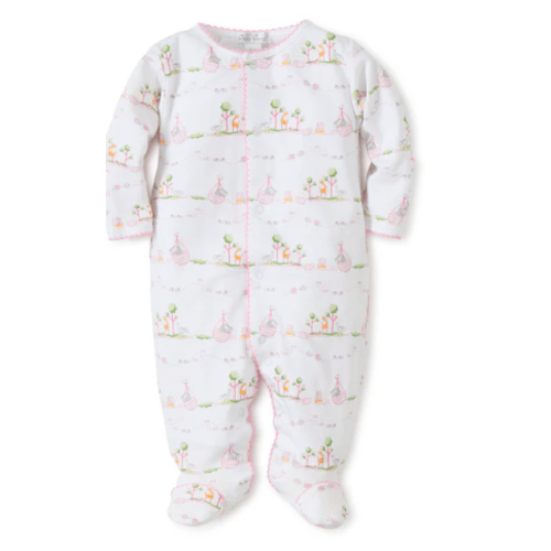 Noah's Pink Print Footie