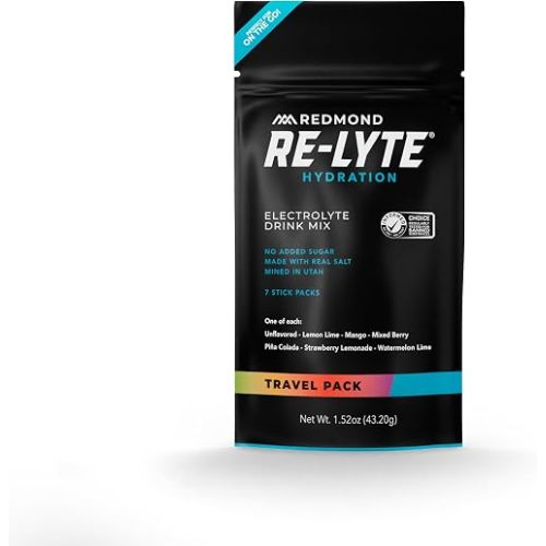 REDMOND Re-Lyte Sugar Free Electrolyte Powder Packets (Variety) 7ct