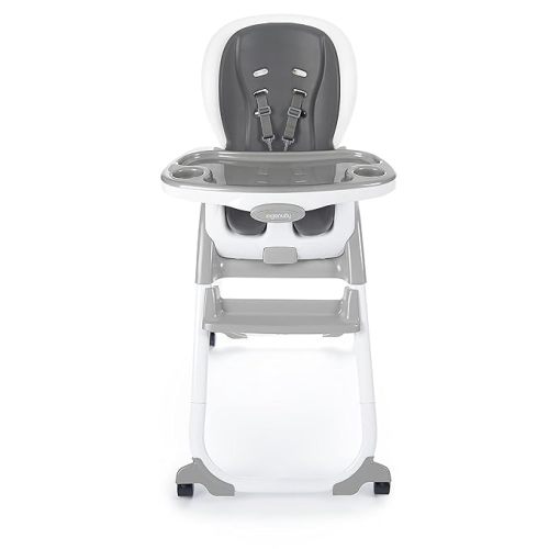 Ingenuity SmartClean Trio Elite 3-in-1 Convertible Baby High Chair, Toddler Chair, and Dining Booster Seat, For Ages 6 Months and Up, Unisex - Slate - Trio Elite Slate