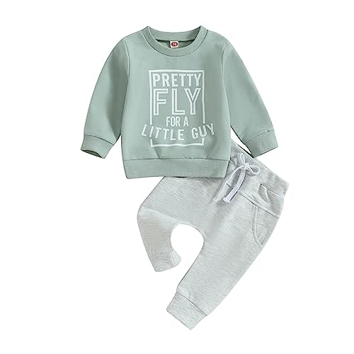Toddler Baby Boy Clothes Mamas Boy Fall Winter Outfit Long Sleeve Letter Sweatshirt Plaid Jogger Pants Newborn Set