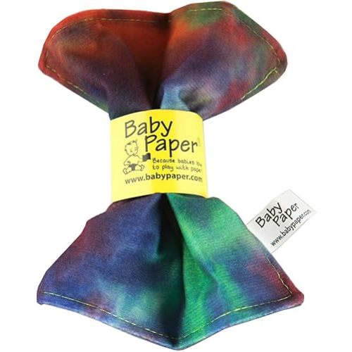 Original Baby Paper - Crinkle Teether and Sensory Toy for Babies and Infants | Tie Dye | Non-Toxic, Washable | Great for Baby Showers