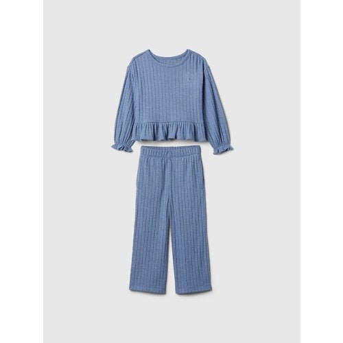 Baby & Toddler Softspun Ruffle Rib Outfit Set | Gap