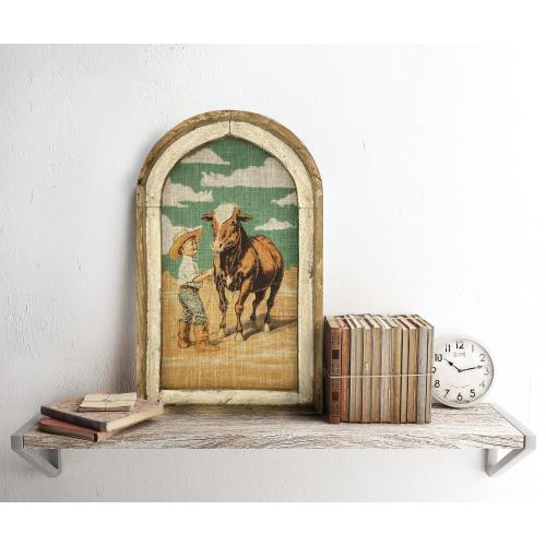 Young Cowboy Wall Decor | 14" x 22" | Cowgirl Wall Art I Western Decor I Southwestern Art I Wild West I Retro I Boys Room