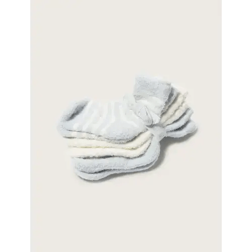 Barefoot Dreams CozyChic Lite® Infant Sock Set - Blue/Pearl, 0-6m