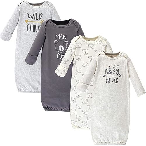 Luvable Friends Baby Girls' Cotton Gowns