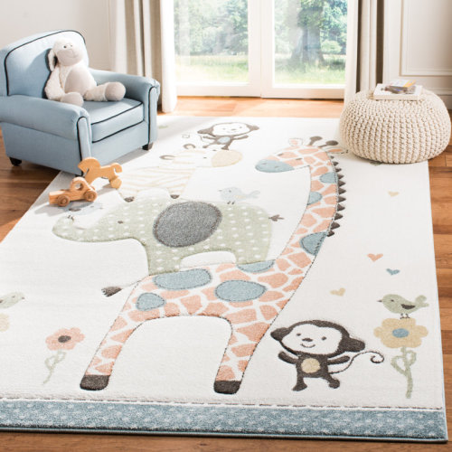 Viv + Rae™ Burgan Kids Ivory Area Rug & Reviews | Wayfair