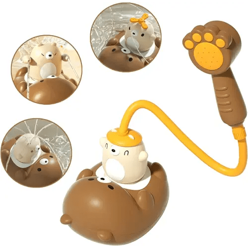 Bath Toys for Toddler 3-4 Years, 5 Modes Baby Bath Shower Sprayer for 1 2 Year Old, Bear Sprinkler Bathtub Toy with Shower Head for Boys Girls Ages 4-8 Gifts