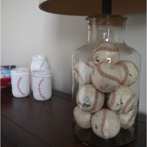 Casual Fillable Small Lamp Base Clear - Threshold™: Glass Accent, No Assembly Required, UL Listed