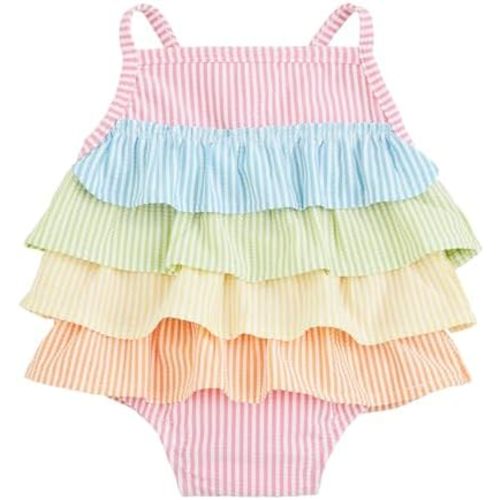 Mud Pie Girls' Standard Seersucker Ruffle One Piece