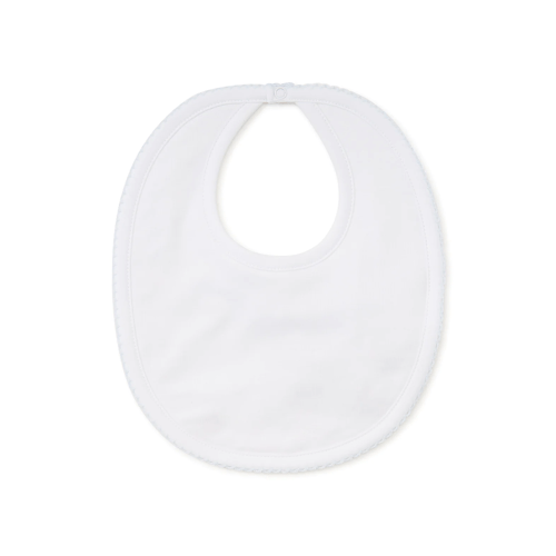 Kissy Kissy Basic Bib white/blue - Spoiled Sweet Boutique - Spoiled Sweet Boutique