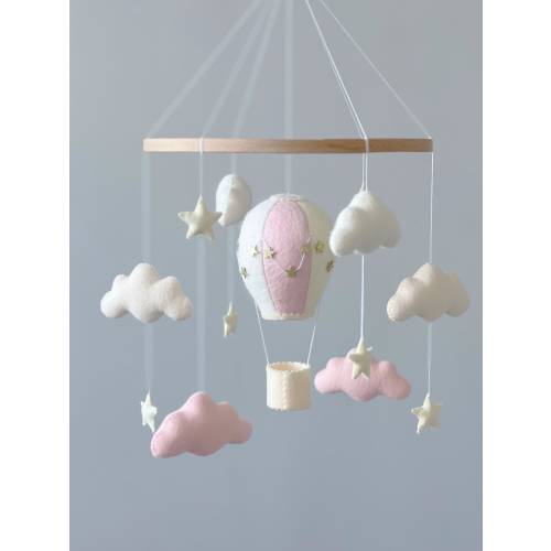 Baby mobile air balloon nursery baby crib mobile hanging mobile baby mobile balloon baby mobile newborn baby shower mobile