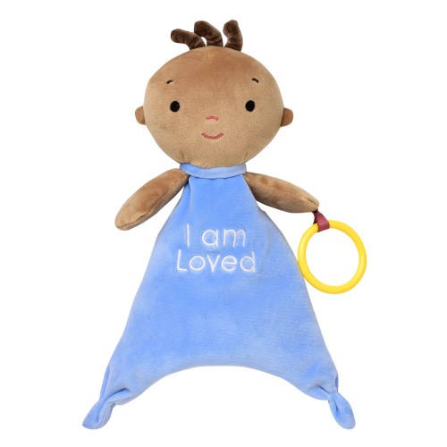 Kids For Culture 10” Positive Pals Blanket Doll with Crinkle and Teether