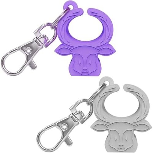 MORLIKE LIVING Silicone Buckle Release Tool, Unbuckle Assistant, Easy Buckle Release Aid for Parents and Caregivers to Unbuckle (Purple-Grey)