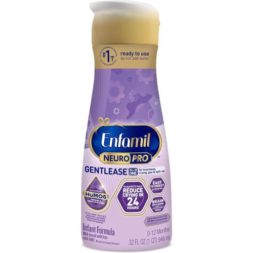 Enfamil NeuroPro Gentlease Baby Formula, Brain Support that has DHA, HuMO6 Immune Blend, Designed to Reduce Fussiness, Crying, Gas & Spit-up in 24 Hrs, 32 Fl Oz