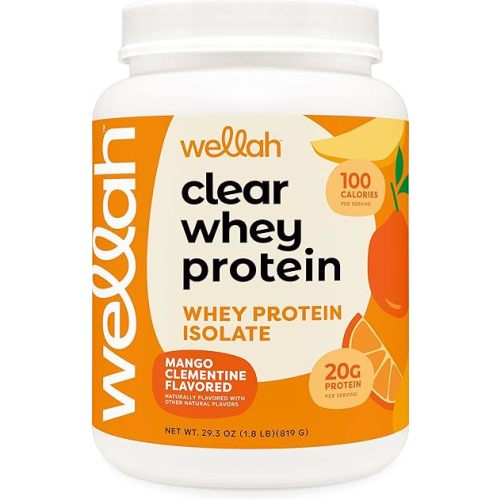 Clear Whey Protein Isolate (Mango Clementine Flavored) - 30 Servings, 20 Grams of Protein Per Serving