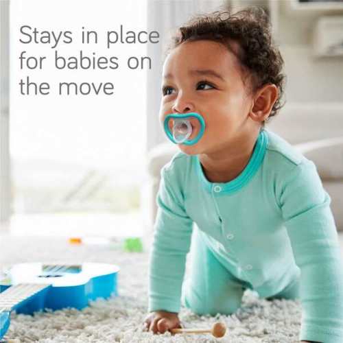 Flexy Active Pacifier, Pink & White 4pk Count - Nanobebe | Maisonette