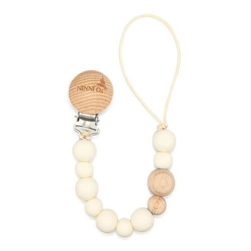 Ninni Co. Marshmallow Cream Pacifier Clip