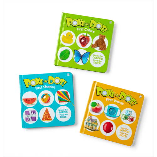 Melissa & Doug Interactive Poke-a-Dot 3-Pack First Words Shapes Colors Board Books