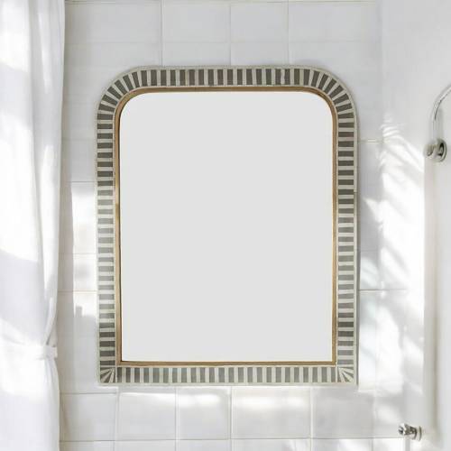 Bone inlay mirror , Waterfall bone inlay mirror, wall decor mirror camel bone