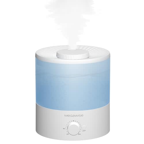 MegaWise Ultrasonic Cool Mist Humidifier SK7620 - 1.5L Capacity, Whisper-Quiet Operation, Adjustable Mist Output, Auto Shut-Off - Ideal for Home, Office, Baby Room, and Bedroom