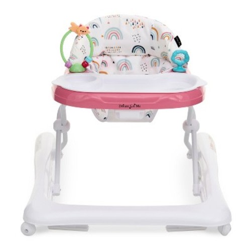 Dream On Me Mia Foldable Baby Walker in Pink