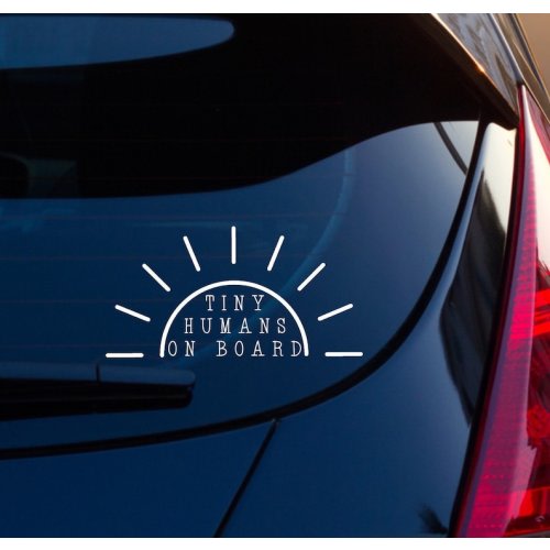 Tiny Humans on Board Decal Car Decal Sun Decal Child Safety - Etsy