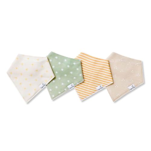 Copper Pearl 4 Pack Soft Cotton Baby Bibs for Drooling and Teething, Absorbent Drool Bibs for Baby Girl and Boy, Adjustable to Fit Newborns to Toddlers, Tons of Styles (Santa Fe)