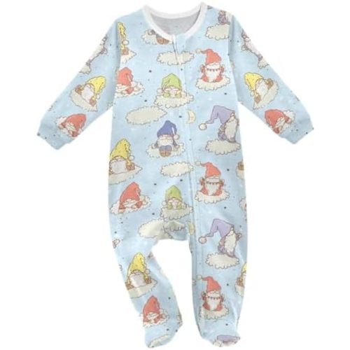 vvfelixl Flying Corgi Dog Baby Sleepers For Girl Boys Newborn Baby Play One-Piece Footies For 0-24 Months White