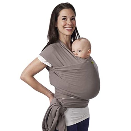 Boba Wrap Baby Carrier, Grey - Original Stretchy Infant Sling, Perfect for Newborn Babies and Children up to 35 lbs