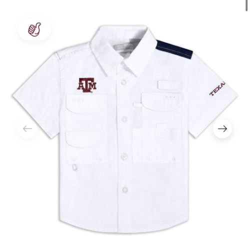 Texas A&M Toddler Flag Fishing Shirt