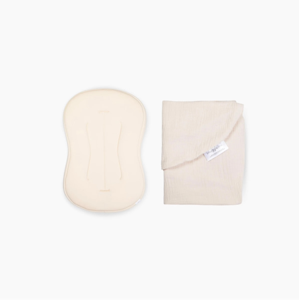 Lounger Curve + Muslin Cover Set | Natural