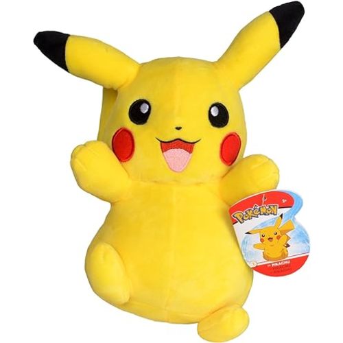 Pokémon 8" Pikachu Plush - Officially Licensed - Generation One - Authentic Soft Stuffed Animal Toy Figure - Gift for Kids, Boys, Girls - 2+